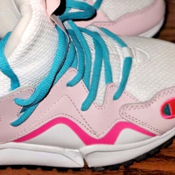 Champion Ripple Sneakers Pink and Blue Barbie Core Colors Women's Size 10 - Picture 3 of 4